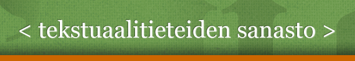 Tekstuaalitieteiden sanasto